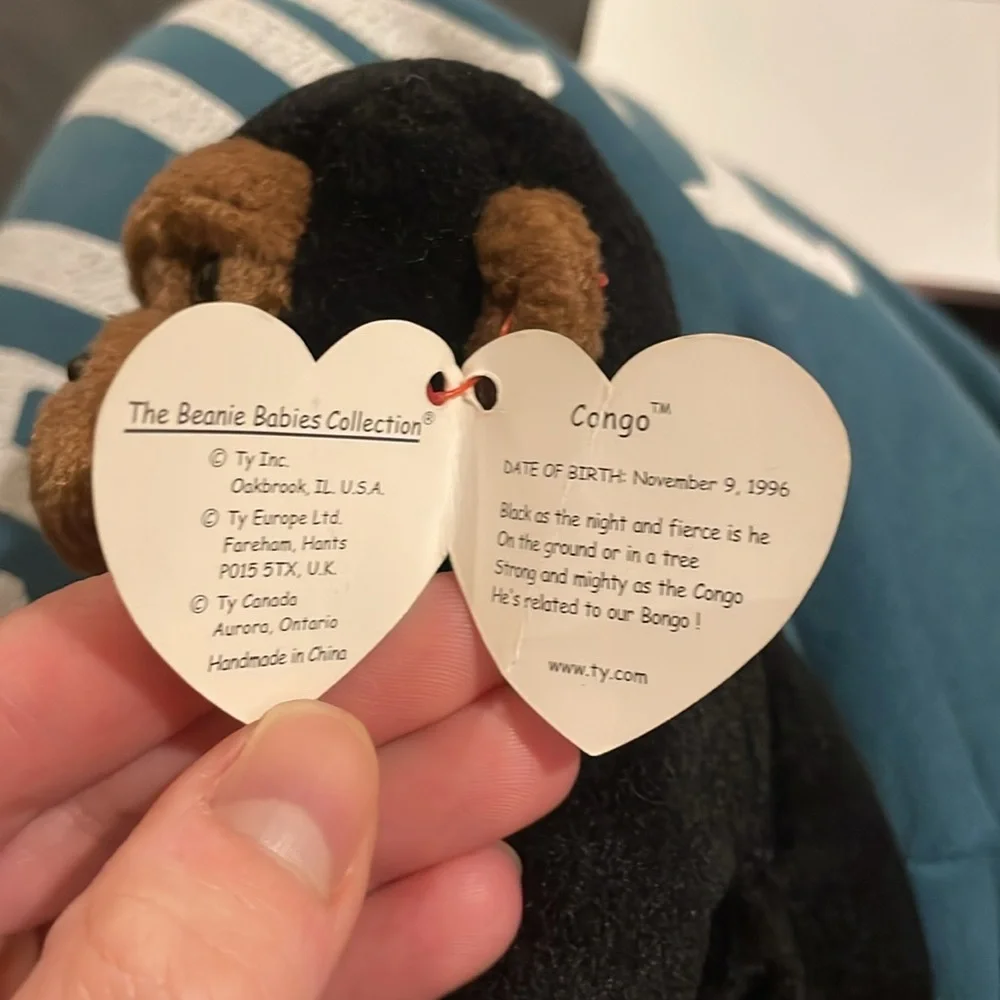 RETIRED 1996 Congo beanie baby - Picture 5 of 6